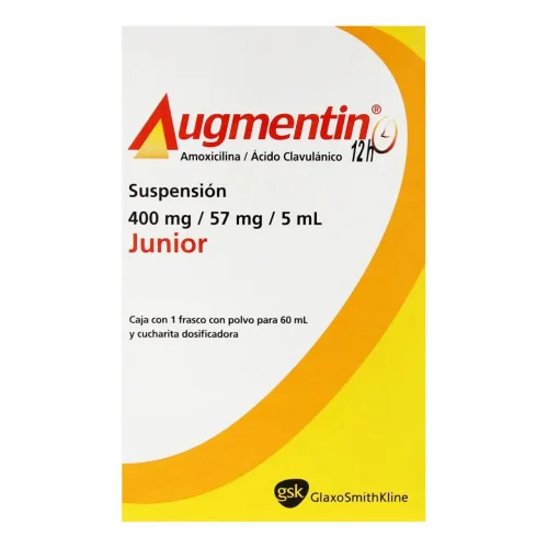 Comprar Augmentin Junior 400/57 Mg/5 Ml Suspensión Oral 60 Ml