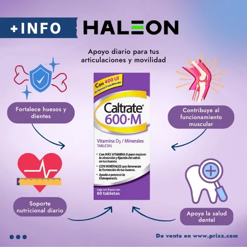 Caltrate 600+M con 60 Tabletas