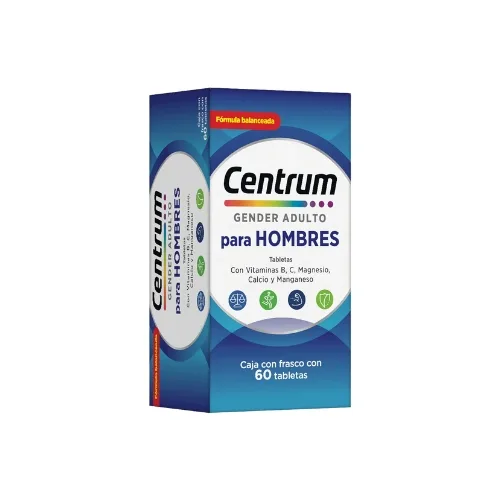 Centrum Hombre 50+ Multivitamínico con 60 Tabletas