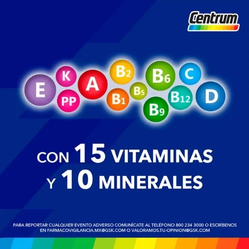 Centrum Hombre 50+ Multivitamínico con 60 Tabletas