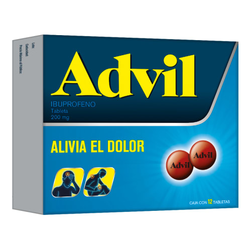 Comprar Advil 200 Mg Con 12 Tabletas