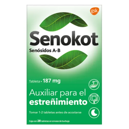 Comprar Senokot Regular 187 Mg Con 28 Tabletas