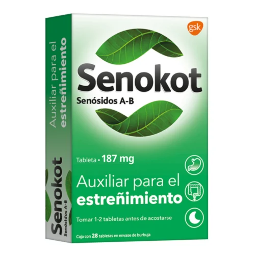 Senokot Regular 187 Mg Con 28 Tabletas