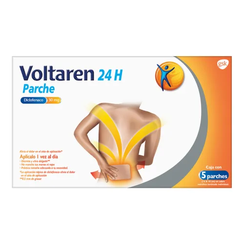 Comprar Voltaren 24H 30 Mg Con 5 Parches