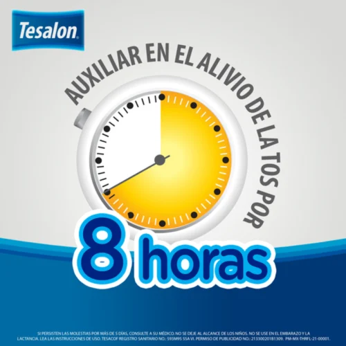 Tesalon Tesacof Niños 80 Mg Con 100 Ml De Solución Sabor Cereza