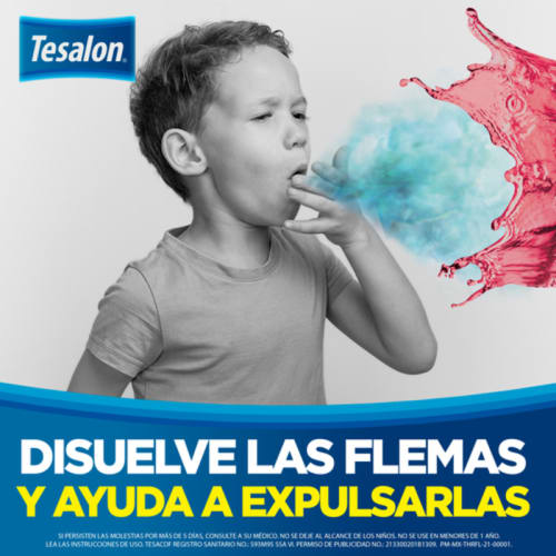 Tesalon Tesacof Niños 80 Mg Con 100 Ml De Solución Sabor Cereza
