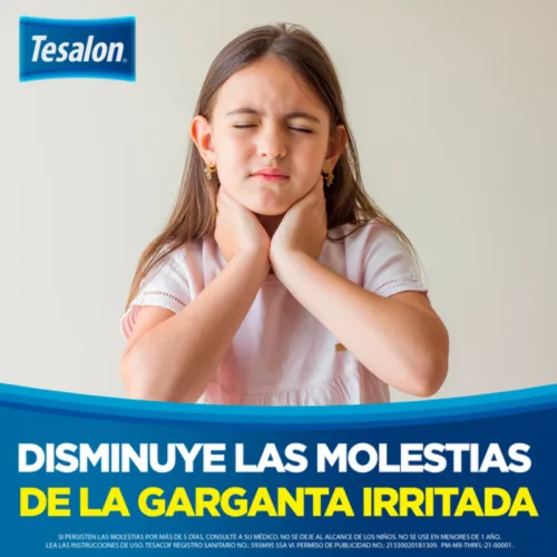 Tesalon Tesacof Niños 80 Mg Con 100 Ml De Solución Sabor Cereza