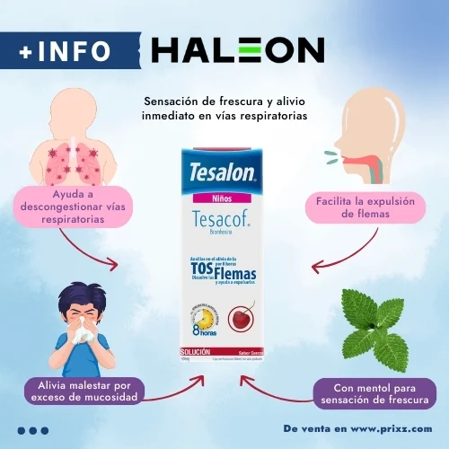 Tesalon Tesacof Niños 80 Mg Con 100 Ml De Solución Sabor Cereza