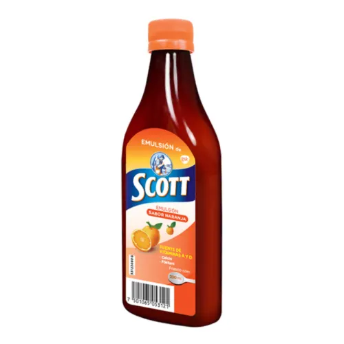 Comprar Scott Emulsión Vitaminas Y Minerales Sabor Naranja Con 200 Ml