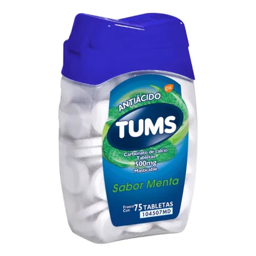 Comprar Tums 500 Mg Con 75 Tabletas Sabor Menta