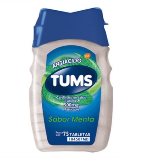 Comprar Tums 500 Mg Con 75 Tabletas Sabor Menta