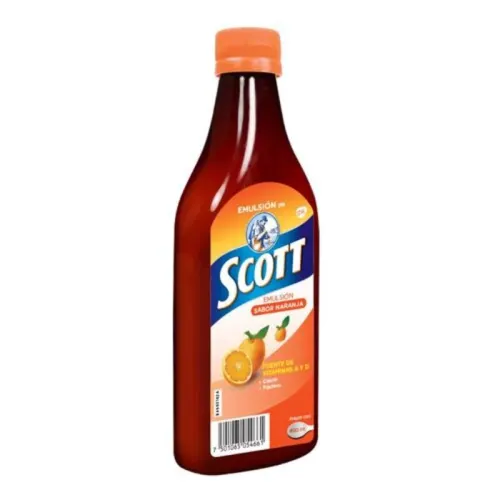 Comprar Emulsion Scott Multivitamínico Sabor Naranja Con 400 Ml De Solucion