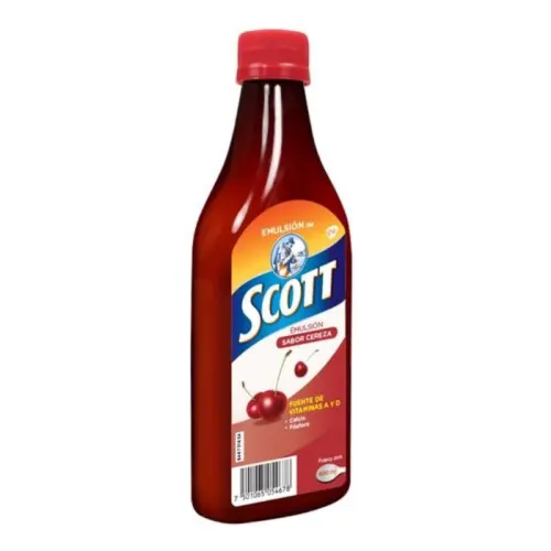 Comprar Emulsion Scott Multivitamínico Sabor Cereza Con 400 Ml De Solucion