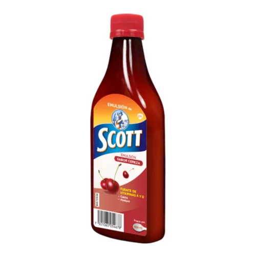 Comprar Emulsion Scott Multivitamínico Sabor Cereza Con 400 Ml De Solucion