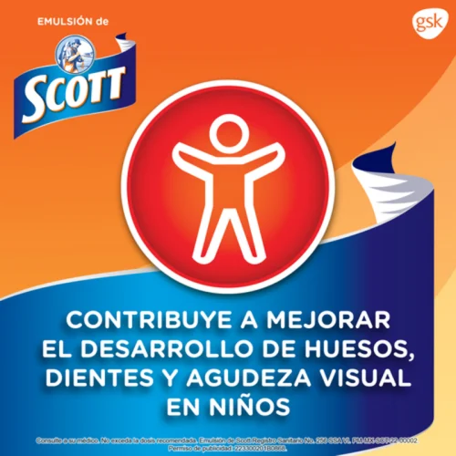 Comprar Emulsion Scott Multivitamínico Sabor Cereza Con 400 Ml De Solucion