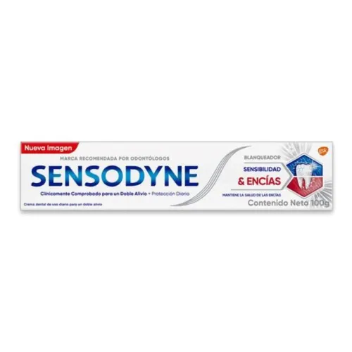 Comprar Sensodyne Sensibilidad Y Encías Blanqueador Pasta Dental Con 100 G