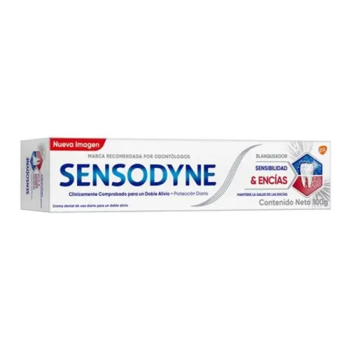 Comprar Sensodyne Sensibilidad Y Encías Blanqueador Pasta Dental Con 100 G