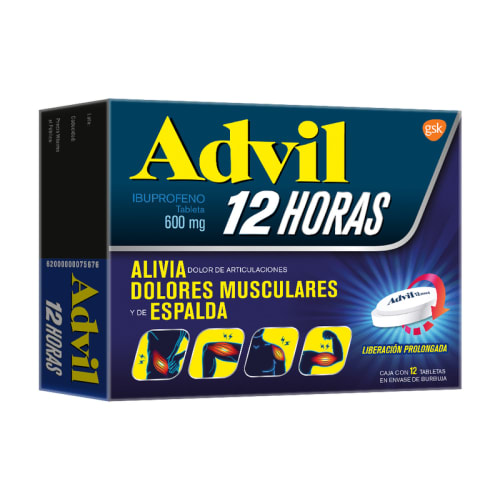 Comprar Advil 600 Mg Con 12 Tabletas