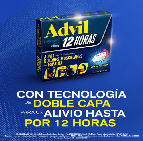 Comprar Advil 600 Mg Con 12 Tabletas