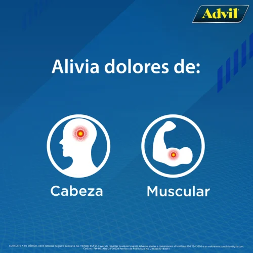 Comprar Advil 200 Mg Con 100 Tabletas