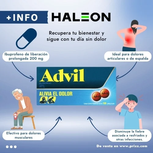 Advil 200 Mg Con 100 Tabletas