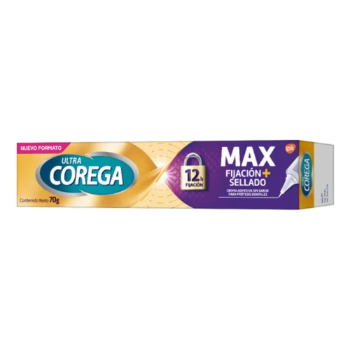 Comprar Corega Máximo Sellado Crema Adhesiva Para Prótesis Dentales Con 70 G