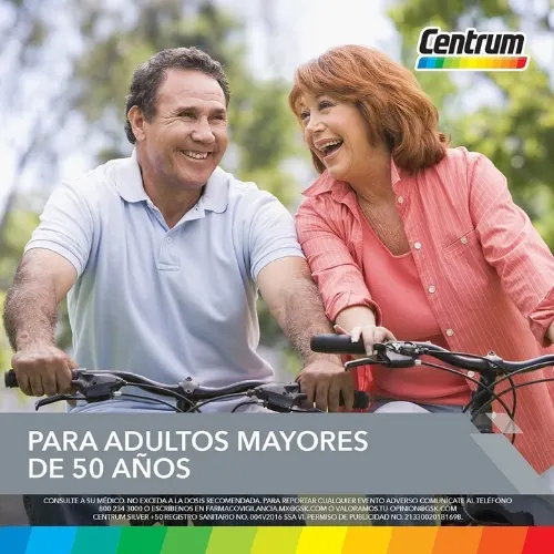 Comprar Centrum Silver+50 Multivitamínico Con 100 Tabletas