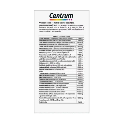 Centrum Performance Multivitamínico con 100 Tabletas