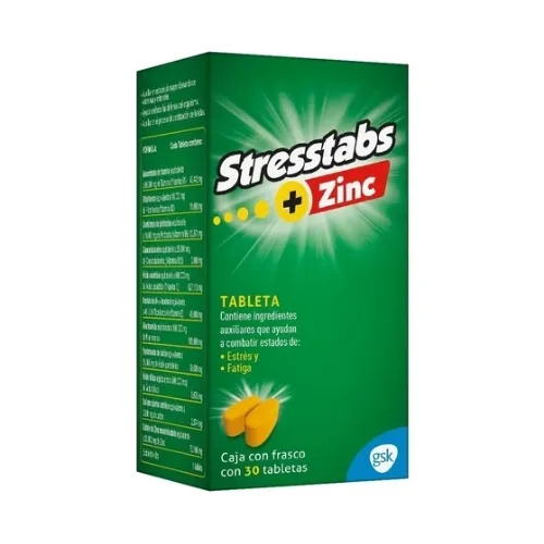 Stresstabs 600 Zinc con 30 Tabletas