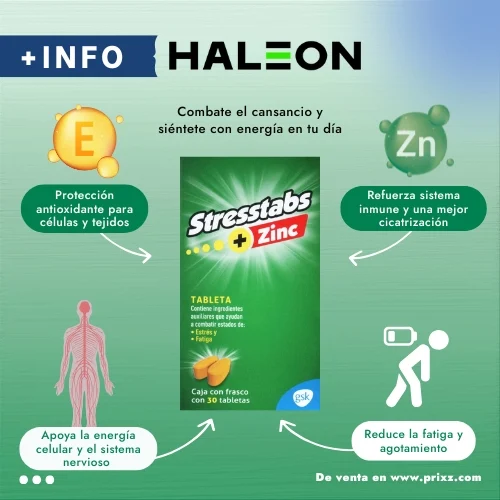 Stresstabs 600 Zinc con 30 Tabletas