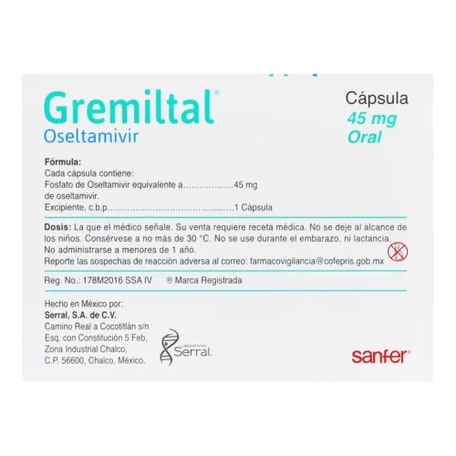 Comprar Gremiltal 45 Mg Con 10 Cápsulas