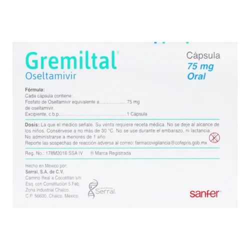 Gremiltal 75 Mg Con 10 Cápsulas