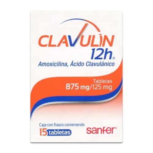 Comprar Clavulin 12H 875/125 Mg Con 15 Tabletas