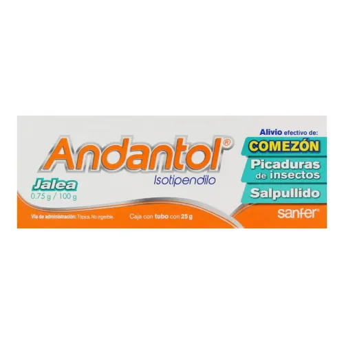 Comprar Andantol 0.75 G Con 25 G De Jalea