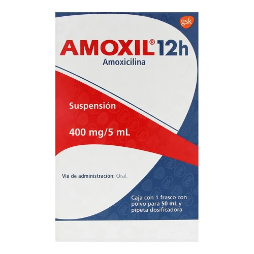 Comprar Amoxil 12H 400 Mg Suspensión Oral 50 Ml