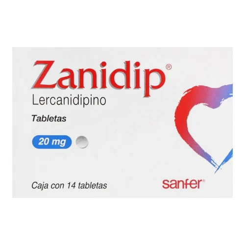 Zanidip 20 Mg Con 14 Tabletas
