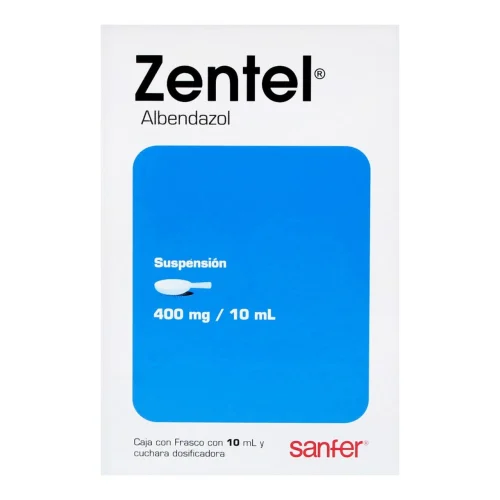 Comprar Zentel 400 Mg Con 1 Frasco De 10 Ml Suspensión