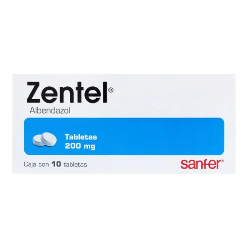 Comprar Zentel 200 Mg Con 10 Tabletas