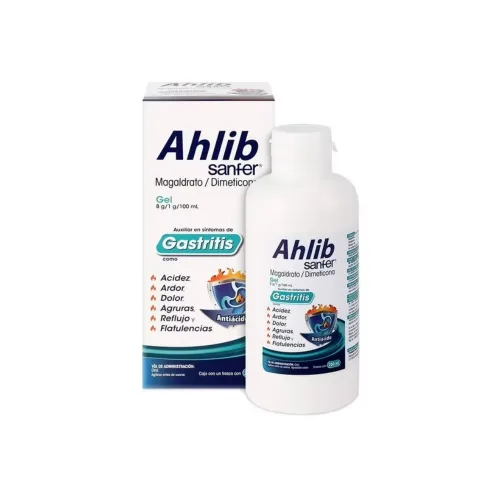 Ahlib Magaldrato, Dimeticona Gel Con 250 Ml