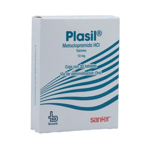 Comprar Plasil Hcl 10 Mg Con 30 Tabletas