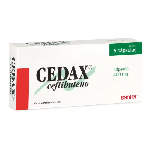 Comprar Cedax 400 Mg Con 5 Cápsulas