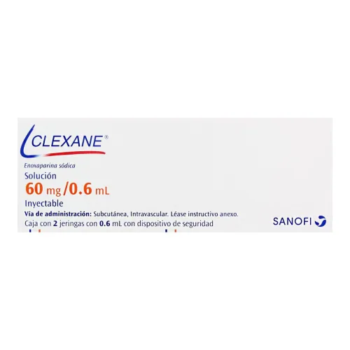 Comprar Clexane 60 Mg Con 2 Jeringas Prellenadas