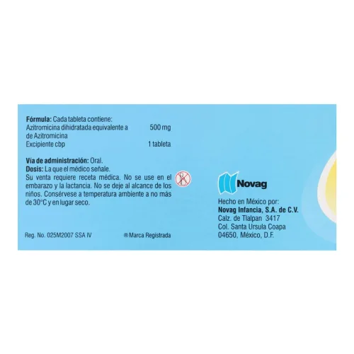 Marzivag 500 Mg Con 3 Tabletas