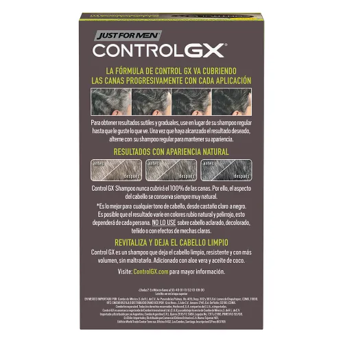 Comprar Just For Men Control Gx Shampoo Desvanecedor De Canas 118 Ml