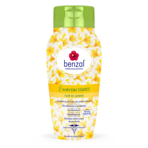 Comprar Benzal Shampoo Íntimo Esencias Suaves Flor De Jazmín Con 240 Ml