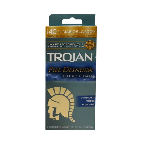 Comprar Trojan Condones Piel Desnuda 9 Piezas