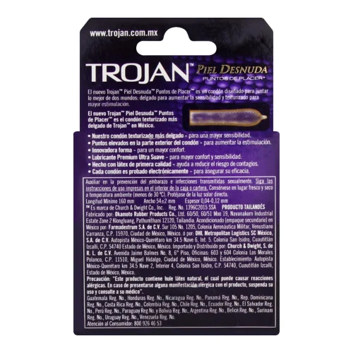 Comprar Trojan Piel Desnuda Condones Con 3 Piezas