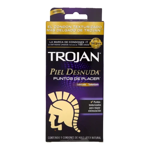 Comprar Trojan Piel Desnuda Puntos De Placer Condones Con 9 Piezas