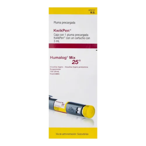 Comprar Humalog Mix 25/75 Ui Con Pluma Precargada De 3 Ml