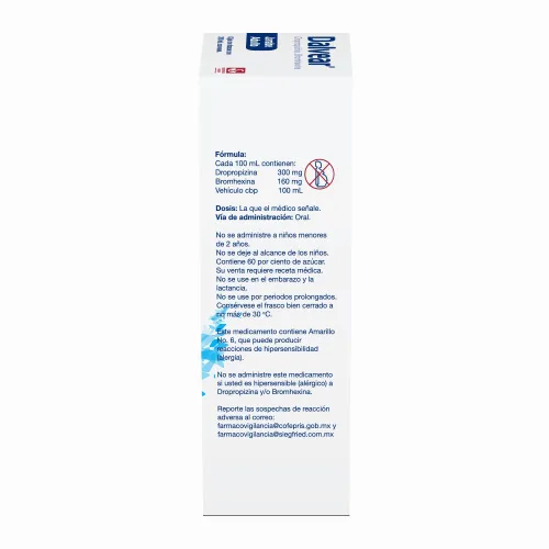 Dalvear Adulto 300 Mg / 160 Mg – Jarabe Sabor Miel Y Lima Limón 200 Ml (Dropropizina Y Bromhexina)